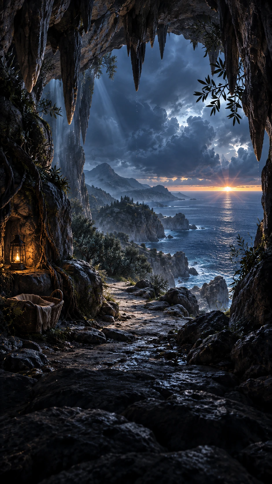 Grotta illuminata e rifugio di Creta